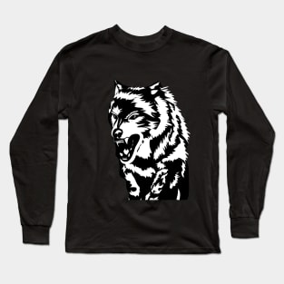 Angry wolf Long Sleeve T-Shirt